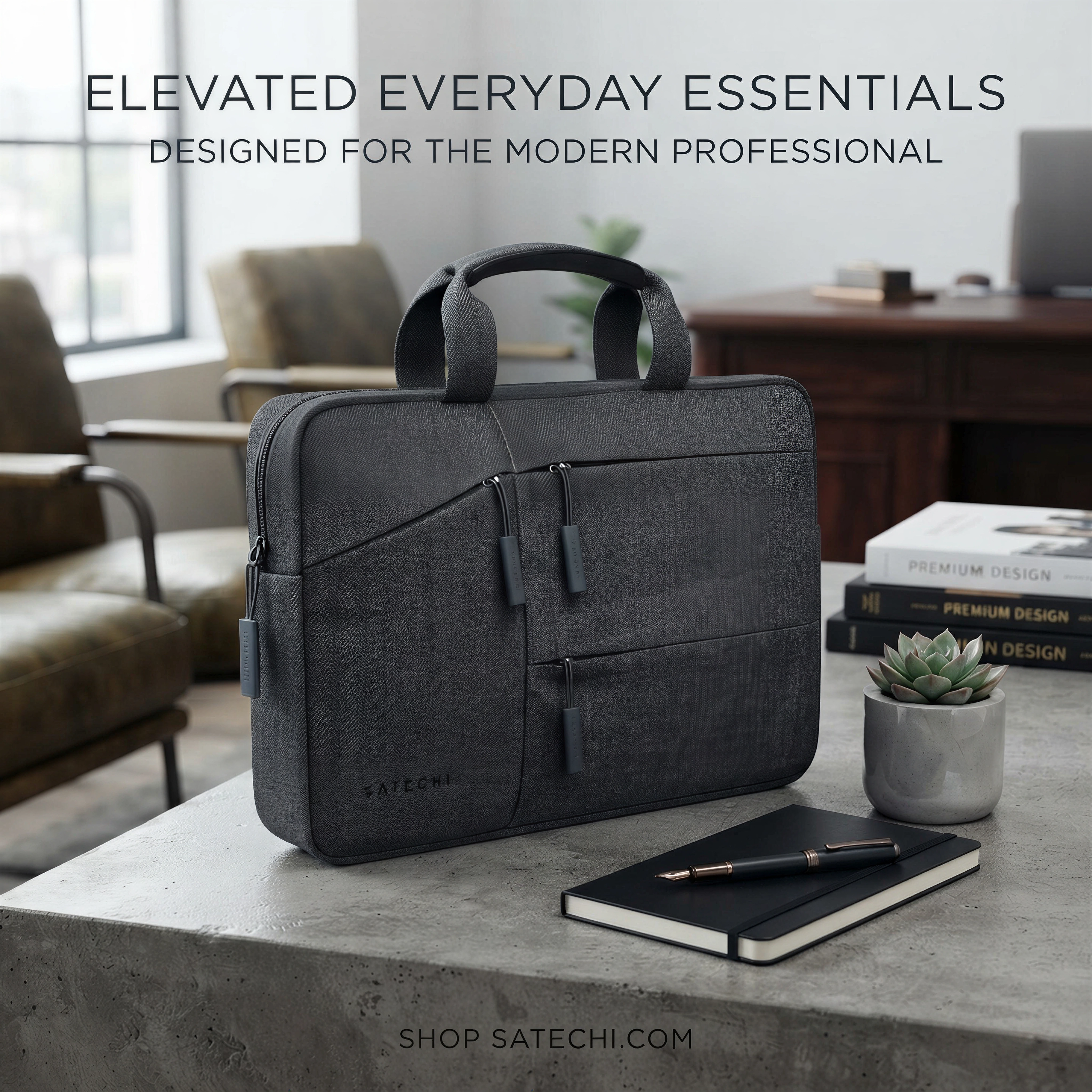 Square briefcase campaign ad