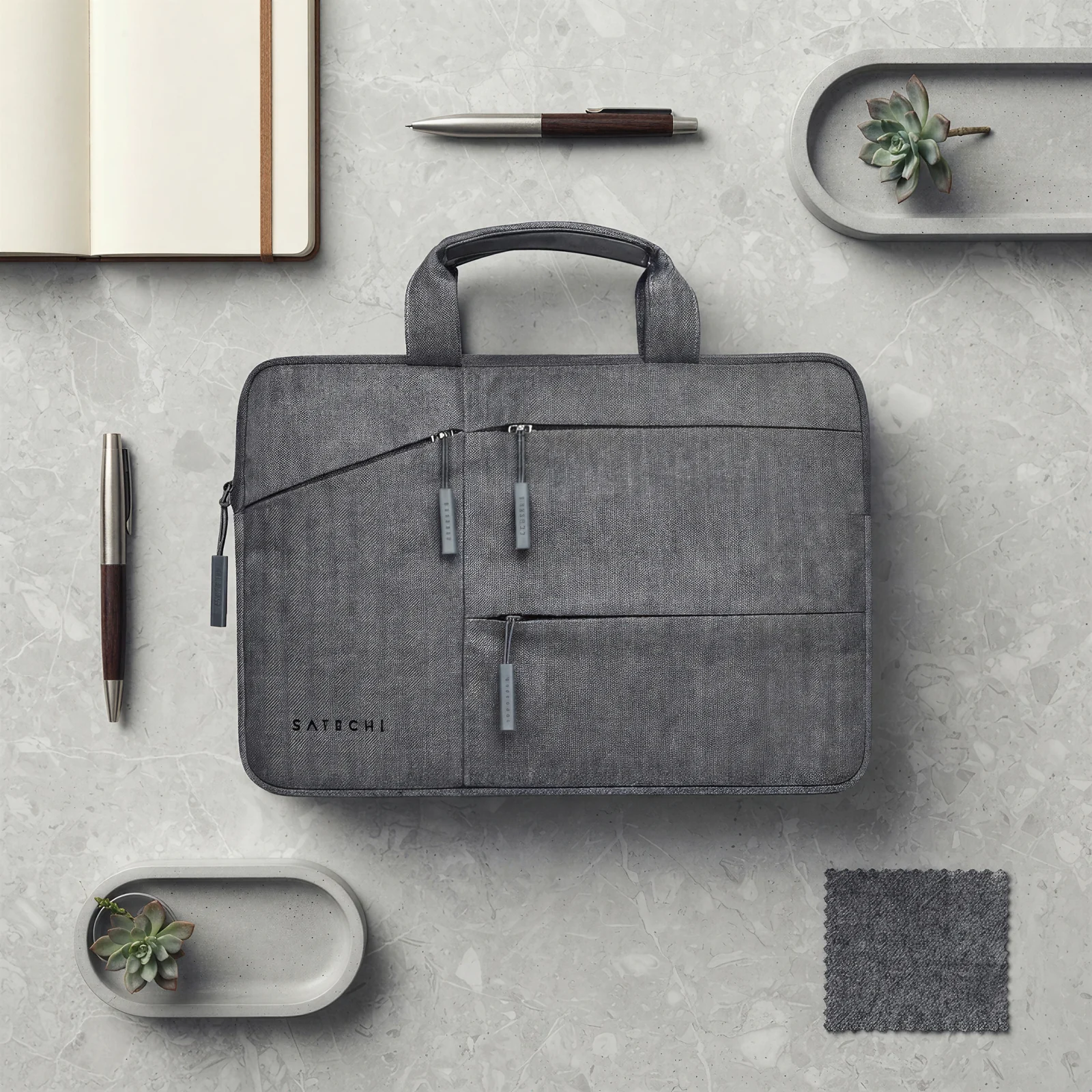 Top-down briefcase product view